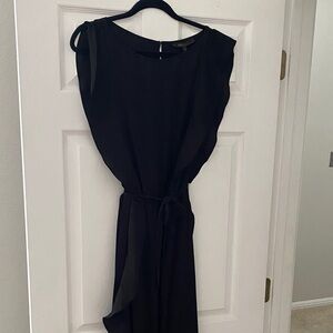 BCBGMaxAzria Black Satin Kolline Dress